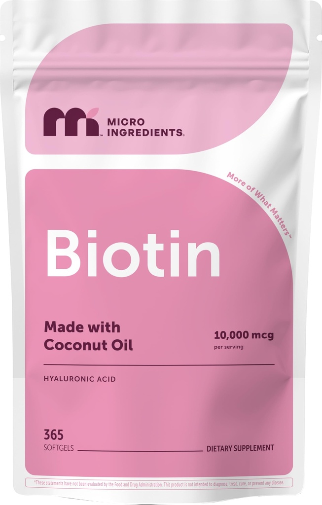 Micro Ingrediente Biotin 10000 mcg cu acid hialuronic 25 mg per servire 
