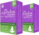 Azendus Mood 400mg 2-Boxe de S-Adendosilmetionină Butanodisulfonat (SAM-e) 120 Enteric comprimate filmate - Vegan, Gluten Free, Soy Free