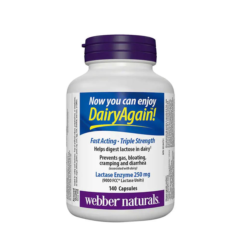 Webber Naturals Lactase Enzyme Extra Putere 140 Capsule