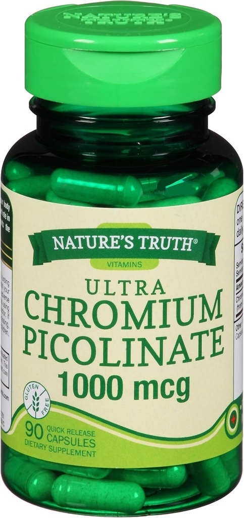 Adevărul despre Ultra Crom Picolinat 1000 mcg Capsule cu eliberare rapidă - 90 ct, ambalaj cu 2 capsule