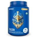 BIRDMAN Falcon Vegan praf de proteine Organic, Stevia & Sugar Free, Proteina pe bază de plante, Carb scăzut, Dairy Free, Keto, Proteina non-Whey, Probiotic, Pea Puls 