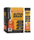 ONIT Alpha Brain Instant Peach Flavor - Nootropic Brain Booster Memory Supplement - for Focus, Energy & Clarity - Alpha GPC Choline, Cats Claw, L-Theanine, Bacopa - 30ct