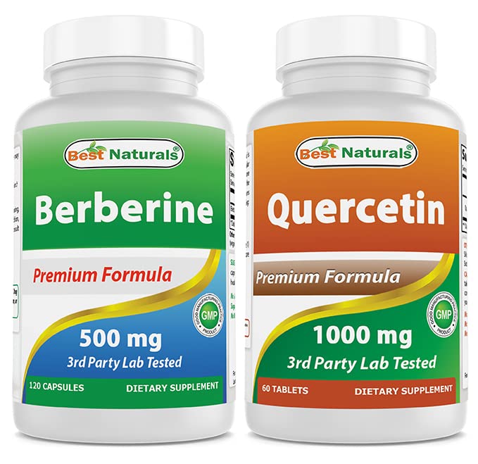 Cele mai bune naturale Berberine 500m & Querbetin 1000 mg