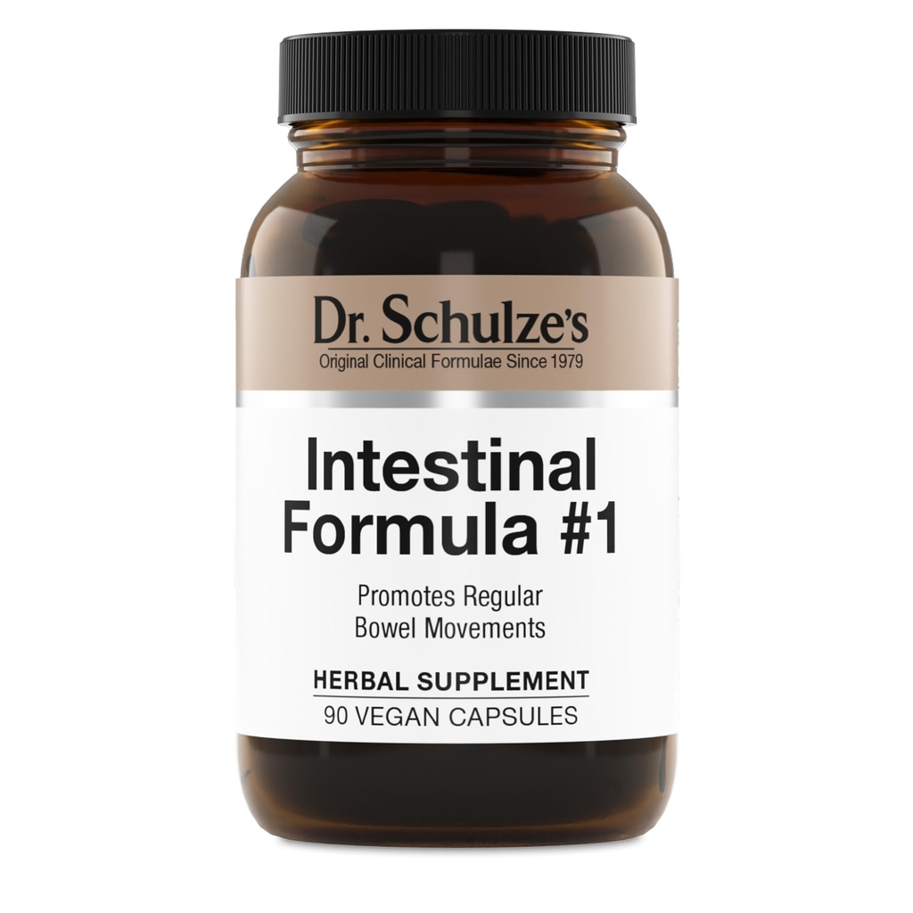 Schulze's Intestinal Formula #1 Colon Bowel Cleanse Laxative Capsule, 90 Count (90 capsule) - Package May Vary