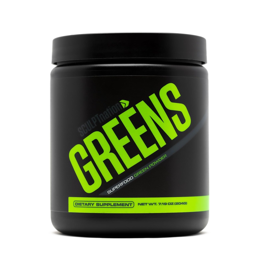 Sculpt Nation by V Shred Greens - Premium Greens Powder & Superfood Blend with Colagen to Support Skin, Digestion, and Energy - 30-Day Supply