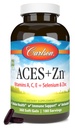 Carlson - ACES + Zn, Vitamine A, C, E + Seleniu & Zinc, Multivitamine cu zinc, Cellular Health & Immune Support, Seleniu Multivitamine, Antioxidant, 360 Softgels