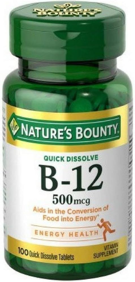Vitamina Bounty B-12 500 mcg, 100 ea (pachet de 5)