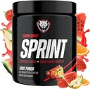 6AM Run Sprint - Praf de antrenament Pre pentru energie instantanee Boost pentru Cardio și Focus - Fără Jitters, Formula de condiționare de înaltă energie - Toate naturale, Keto, Vegan (Punch de fructe, sticla plina)