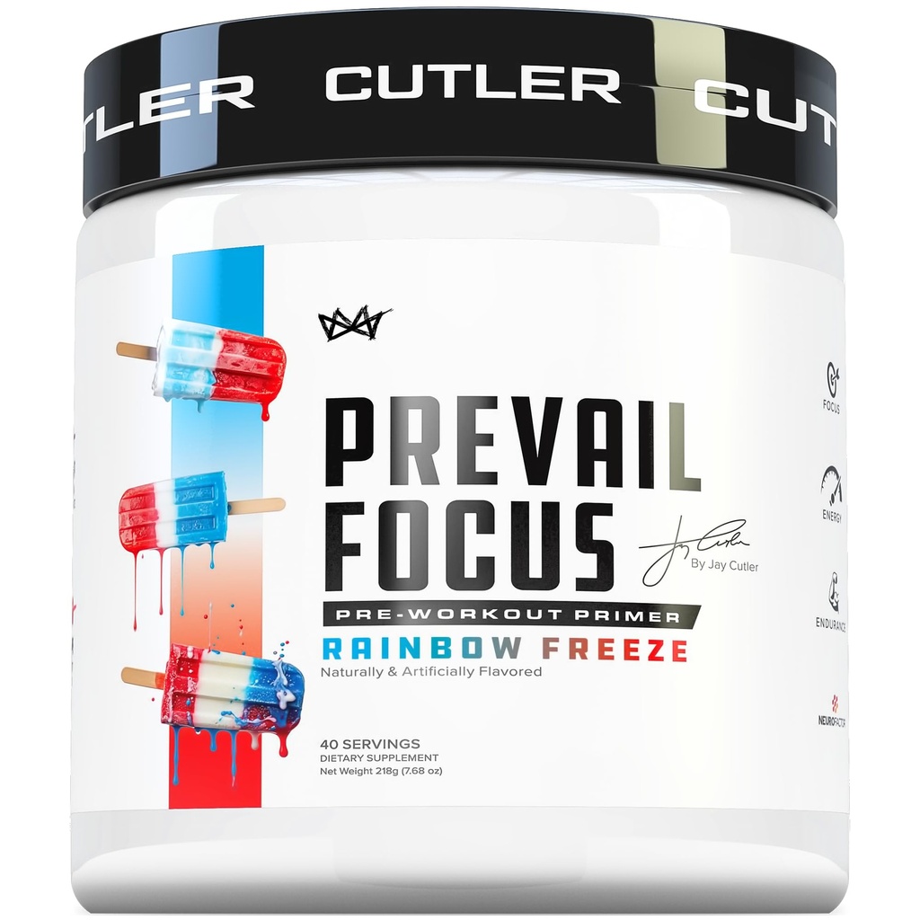 Prevail Pre Antrenament Pulbere cu Nootrops: Pre Antrenament pentru bărbaţi şi femei, Taiere Edge Energie şi Focus Supliment cu L Citrulline, Alpha GPC, L Tyrosine, Neurofactor 