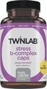 Twinlab Stress B-Complex Caps - Complete B-Complex & 1000 mg Vitamin C - Energy Support Supplement with Vitamin B12 and B6-100 Capsules