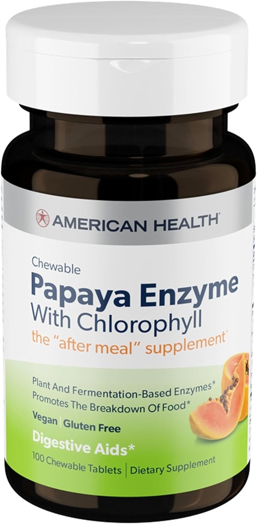 Papaya Enzyme w/Clorofil comprimate masticabile^
