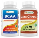 Cele mai bune naturale BCAA 3200 mg & Zinc Citrate 30 mg