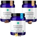 Ora Organic Proteine pulbere Vanilie, Ciocolata si Vanilla Chai Bundle: 21g Plant based, Vanilla, Vanilla Chai, 20 Serviri + 22g Plant Based, Ciocolata, 20 Serviri