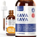 Rejuvica Health Kava Kava Root Extract Supliment - Active Kava Kava - Relaxare și calm potent - Extract lichid - Piper Methysticum - Varietate nobilă - Occurent natural Kavalactonă - 48 Serviri