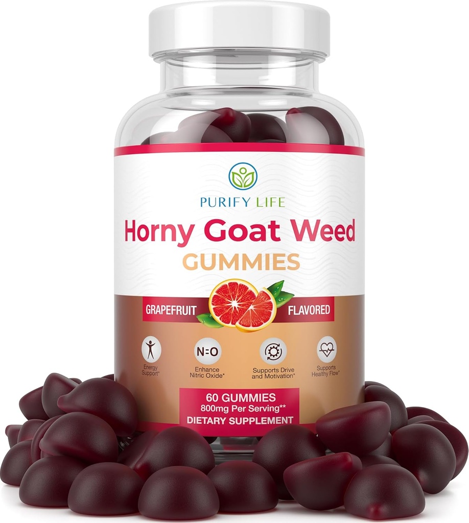 Ghimbir excitat de capră pentru bărbați și femei (Max Potency Chews 800mg), Horny Goat Buruieni extract de management energetic, performanță și rezistență - Vegan, gluten-grapefruit gratuit, naturale aroma