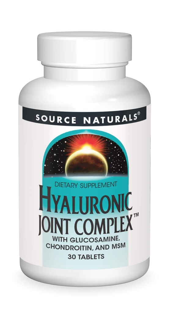 Naturals sursă Complex comun hialuronic cu Glucosamină, Chondroitin & MSM - 30 comprimate