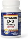 Vitamine de bază Vitamine naturale D-3 2000 UI - 200 comprimate filmate