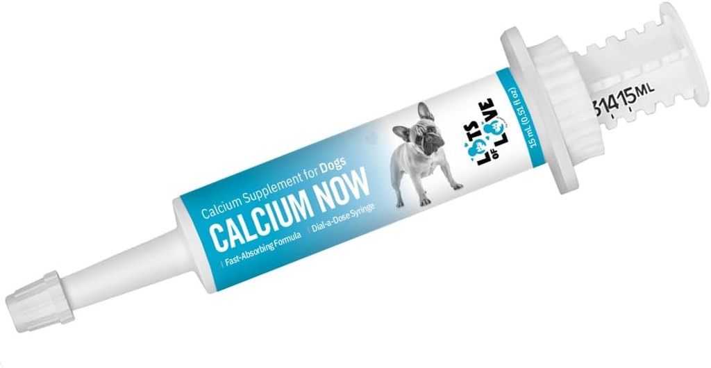 Calciu acum - Calciu oral pentru câini Whelping (15 ml) - Suplimentul de calciu pentru câine - Breeders Calciu prietenos pentru câini - Multe produse de dragoste pentru animale de companie
