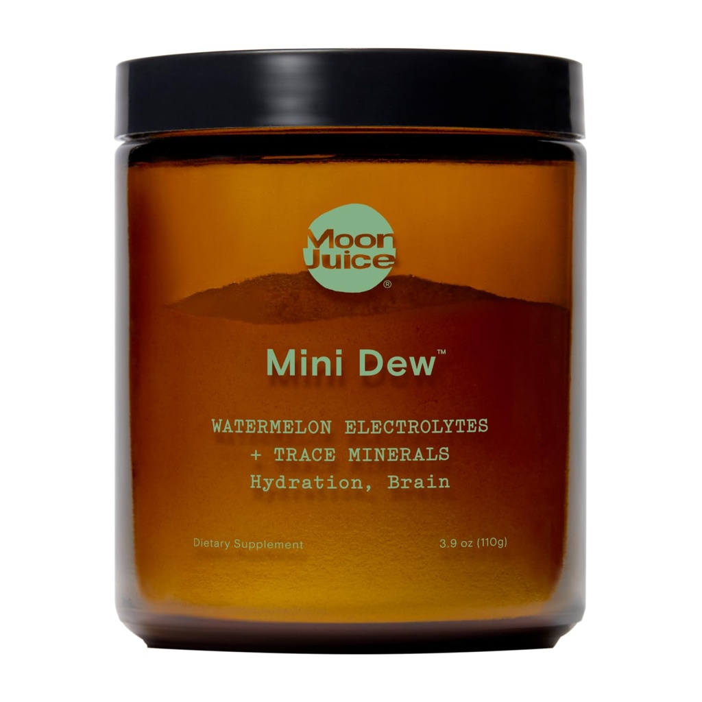 Moon Juice Mini Dew Electrolits Powder - Zahar Free Minerals & Electrolyte Hydration Powder for Instant Hydration & Brain Support - Magneziu, Calciu, Potasiu, Sare roz, Pepene verde, 30 Servings