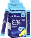 KEY NUTRIENTS Multivitamine Electroliti Pachete cu pulbere - Delicious Blueberry Lemonade 20 Pachete de Hidratare - Praf de hidratare de calatorie - Fara zahar, fara calorii, Gluten Free - Made in USA