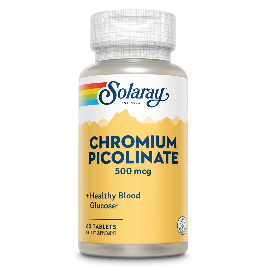 Solaray Crom Picolinat Tablete, 500 mcg