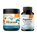 Sandhu Bovin Colostru Pulbere & Magneziu Glicinat Capsule Lysinate 