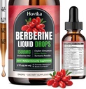 Berberine HCL Picături lichide - 1500 mg Picături lichide Berberine foarte absorbante - Berberine Veggie Supliment pentru Immune, Sistem de Digestion și de asistență pentru sănătate cardiacă, Flavor căpșuni- 2 FL Oz