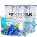 Easy Alcool Alternative cu Buzz - Calmant Kava Drink Mix (14x5.5g) Aroma Kava pulbere - Calmant Pachete cu pulbere - Easy Open Single Serving Băuturi - 14 Pachete calme - Blue Raspberry