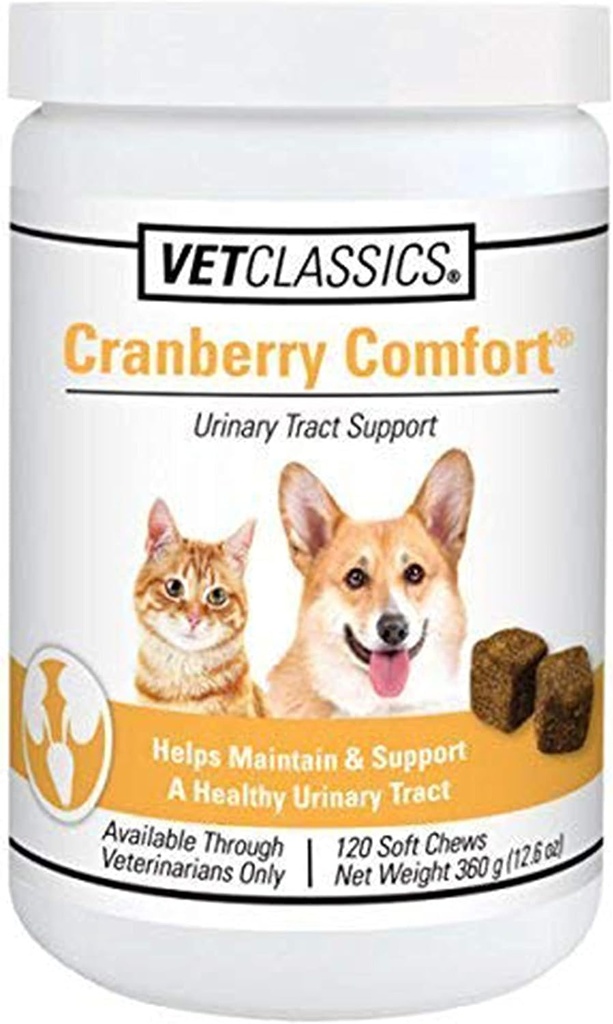 Vet Classics Cranberry Comfort tractului urinar Suplimentul pentru animale de companie pentru câini, Pisici 
