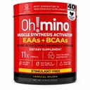 Oh!mino Essential Amino Acids Supliment. Splash tropical, Stimulant-Free Powder. Toate cele 9 EAA, BCAA și perfect Amino pentru antrenamente, Amino Energy, și pentru a construi musculare, și Recupera mai repede.