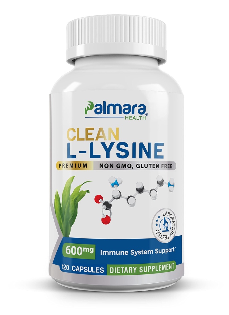 Palmara Health Clean L-Lysine 600mg, 120 capsule 