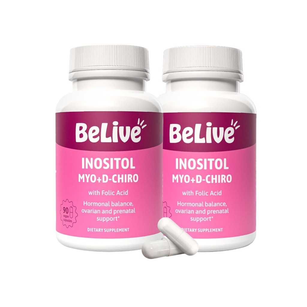 BeLive Myo-Inositol & D-Chiro Inositol Supliment 