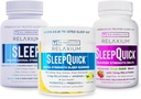 Relaxium Sleep 60 Capsule+ Sleep Quick Melts + Gumies (Family Pack Sleep Bundle)