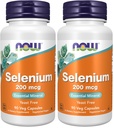 Acum Suplimente, Seleniu (L-Selenometionină) 200 mcg, Minerale esenţiale*, 90 Capsule Veg (Pachet de 2)