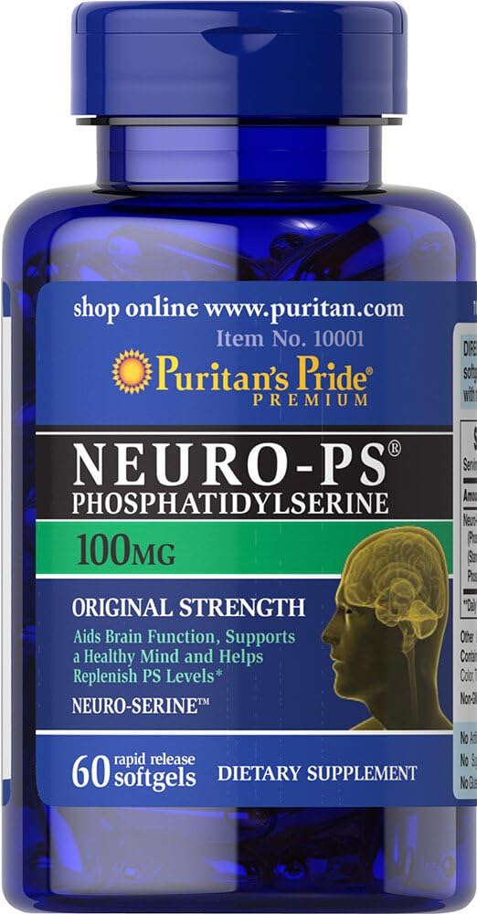 Puritan's Pride Neuro-PS (Phosphatidilserină) 100 mg-60 Softgels