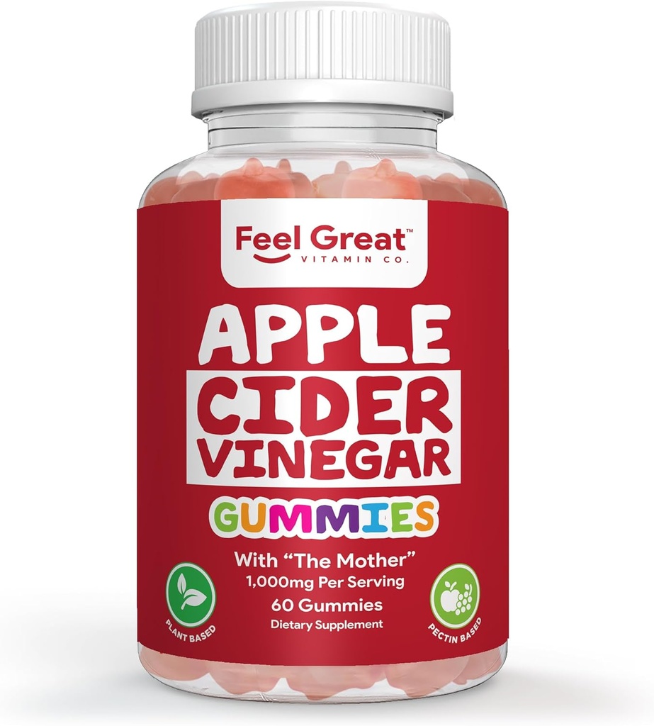 Simțiți-vă mari vitamine Apple Cidru Otegar Gumies 