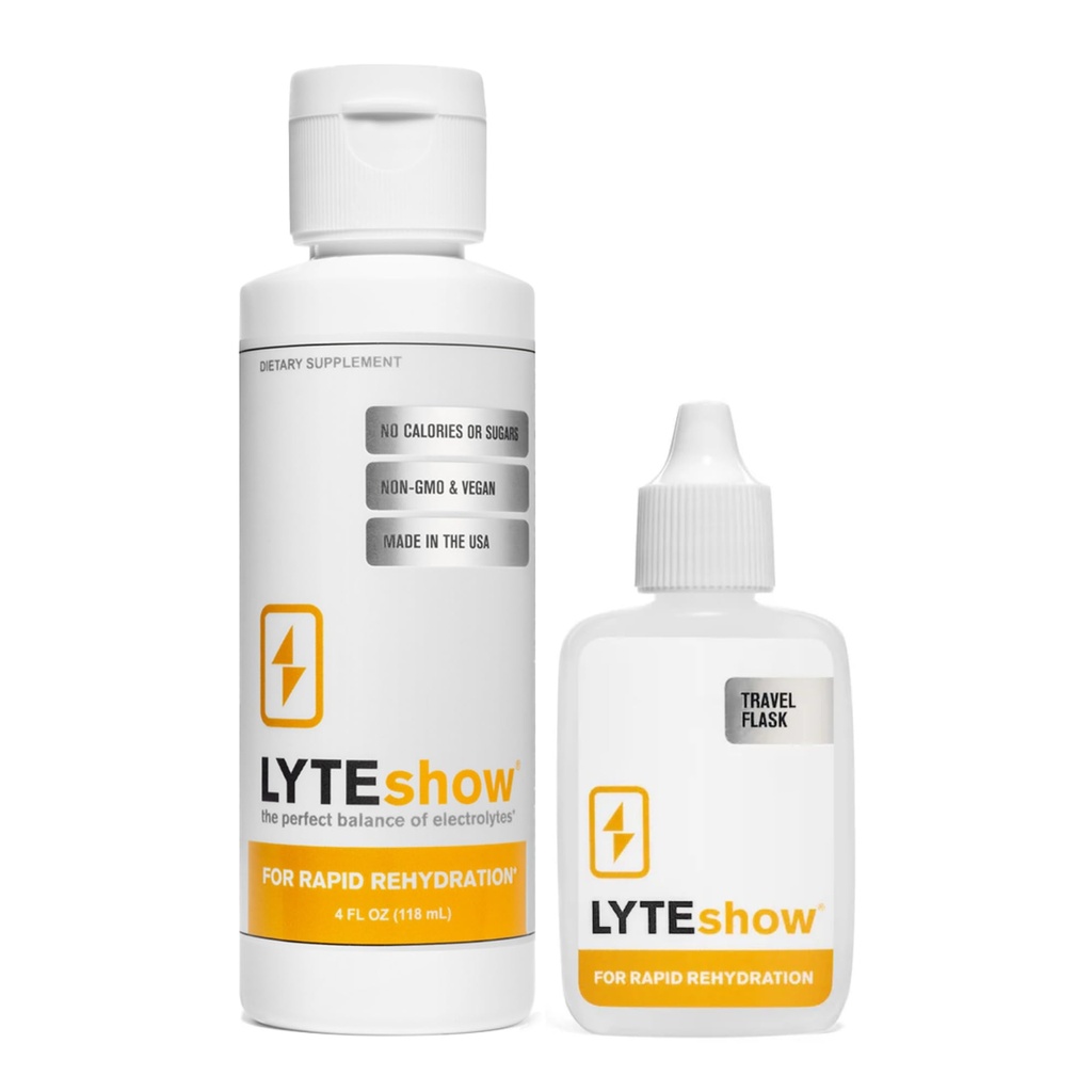 LyteShow - Picături electrolitice pentru rehidratare rapidă + Digestion + Brain + Energie + Imunitate 