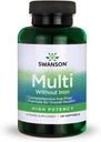 Swanson Multi Fără Multivitamine de Fier Health Supliment fără fier Formula 120 Softgels Sgels