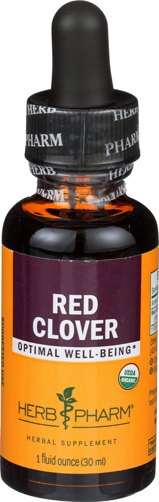 Herb Pharm Certified Organic Red Clover Extract lichid, 1 Fl Oz