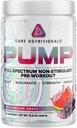 Nucleu nutritionals Pompa Full-Spectru non-Stimulant Pre-Workout, cu N03T Nitrate, Peak02, Alpha GPC, pentru pompa maxima, Putere, si performanta 20 Serviri (Watermelon Grape)