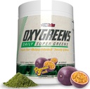 EHP Labs OxyGreens Super Greens Powder - Spirulina & Chlorella Superfood, Green Juice Powder & Greens Suplimente cu fibre prebiotice, Antioxidanti si suport pentru imunitate, 30 Serveste (Passionfruit)