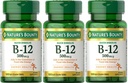 Natura's Bounty B-12 comprimate rapid dizolvare 500 Mgg, 300 comprimate (3 X 100 sticle conte)