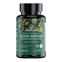 PlantFusion Vegan Supliment de fier pentru femei si barbati - Blind de plante de fier cu vitamina C, metil B12, Folat - non-conspitante, Wholefood Pastile de fier pentru energie, anemie si suport de sange, 60 capsule