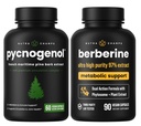 NutraChamps Boost complet circulator şi metabolic: Pycnogenol & Berberine Duo