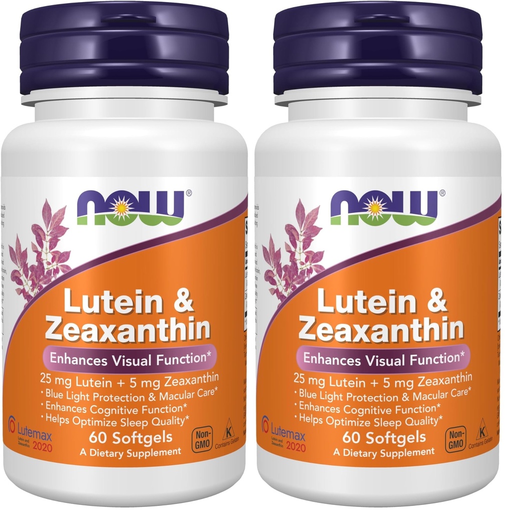 Acum Suplimente, Lutein & Zeaxantină cu 25 mg luteină şi 5 mg Zeaxantină, 60 Softgels (Pachet de 2)