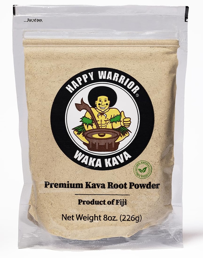 Războinic fericit Kava Powder - Premium Noble Waka Kava din Fiji - 8 oz