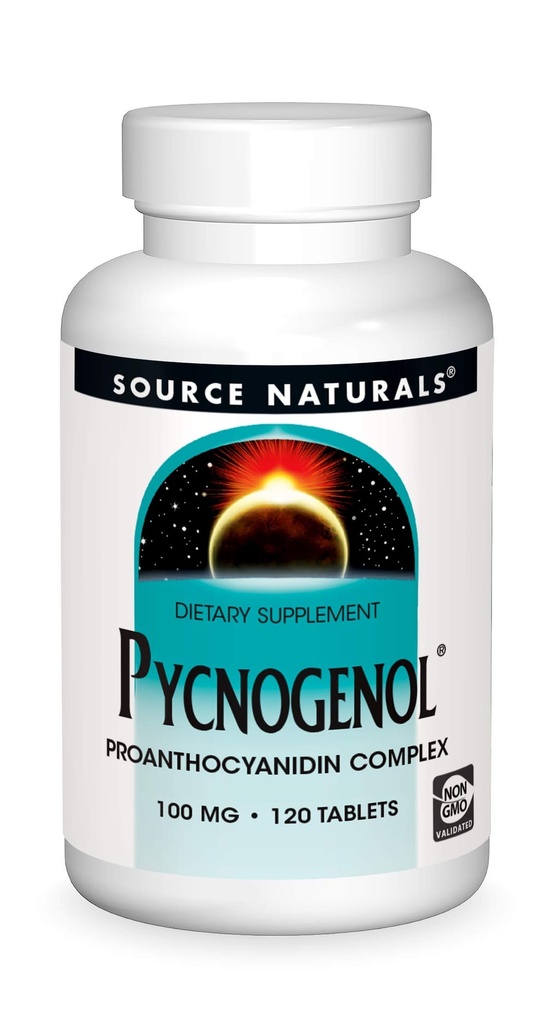 Naturals Sursa Pycnogenol, Proanthocyanidin Complex, 100 mg - 120 comprimate