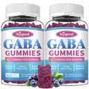 2 Pack Gummies GABA pentru adulți, Relaxare, Zzz & Mood 