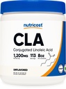 Nutricost CLA (acid Linoleic conjugat) 8oz (227g) Pulbere - Gluten gratuit, supliment CLA fără OMG