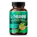 GriMed L-Theanine 11,900mg- X10 Power with Apigenin, GABA Ashwagandha, Rhodiola - Relaxation & Restauration Focus and Memory - Made in USA (150 Count (Pack of 1)